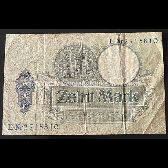 Germany 1906 10 Mark VG