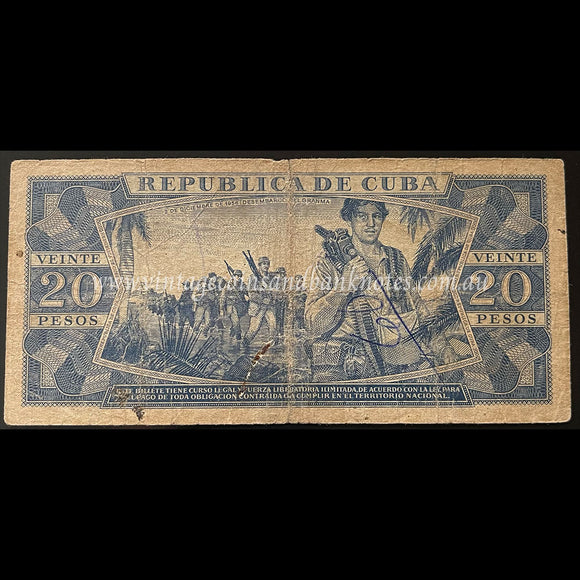 Cuba 1983 20 Pesos aFINE