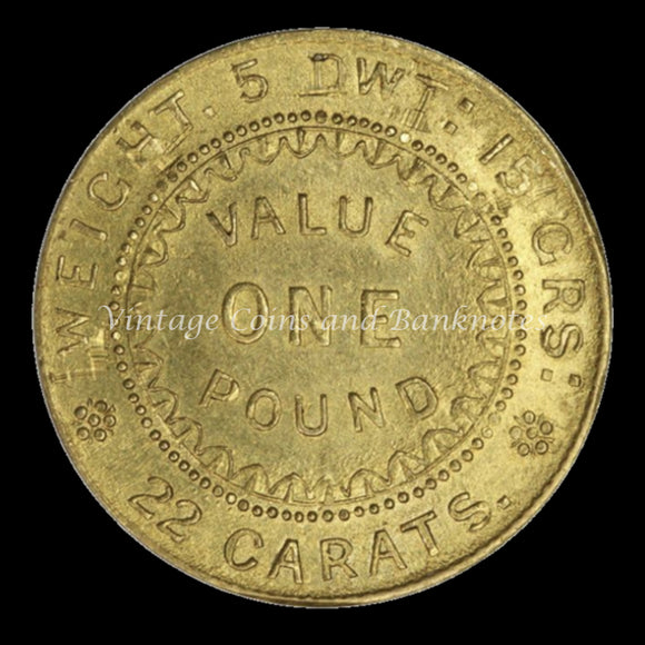 1852 Adelaide Pound Type 2 aUNC