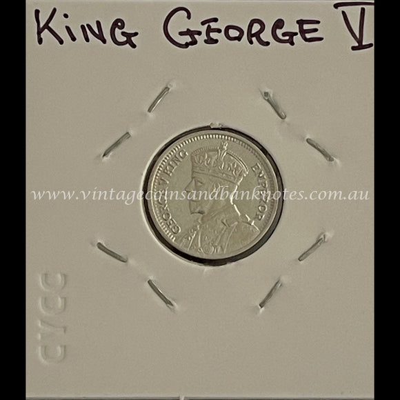 1933 New Zealand Threepence King George V UNC