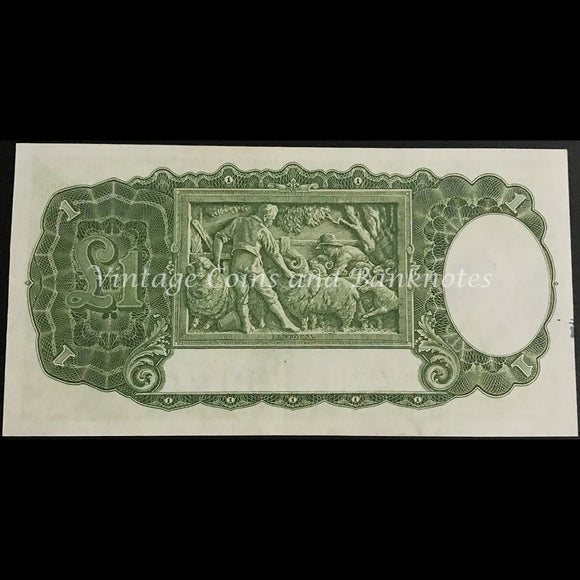 1949 Coombs Watt One Pound George VI aUNC