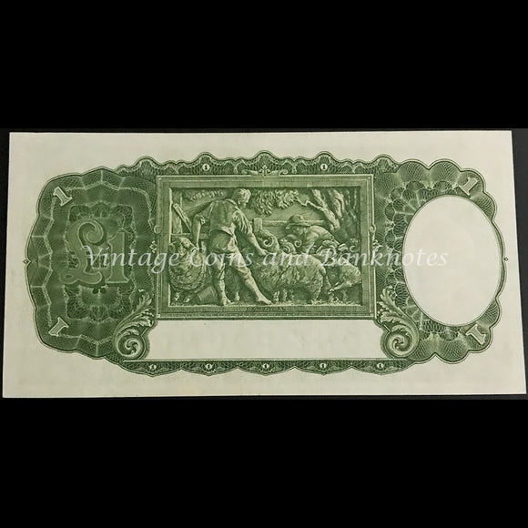 1949 Coombs Watt One Pound George VI UNC