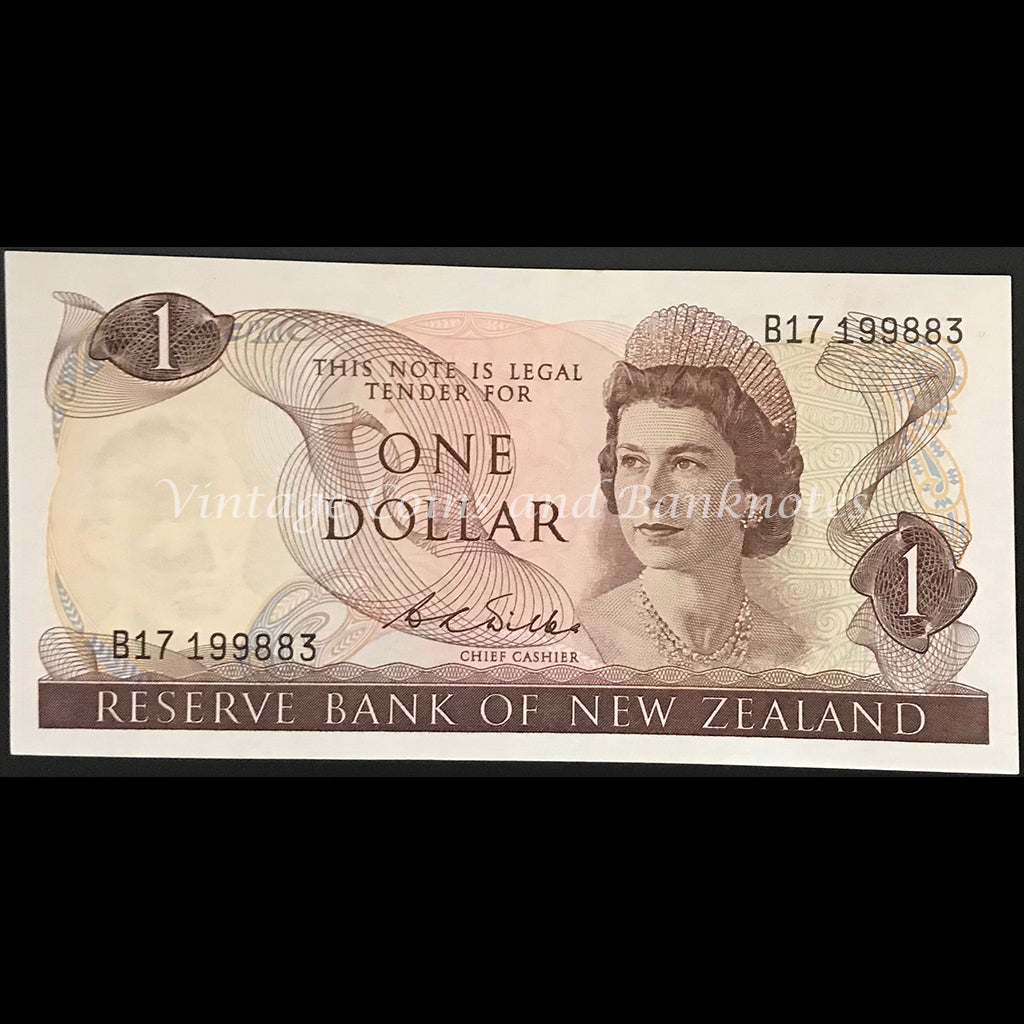 New Zealand Wilks ND (1968-75) $1 UNC