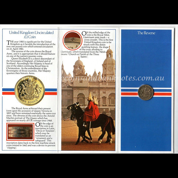 1983 United Kingdom 1 Pound Uncirculated Coin