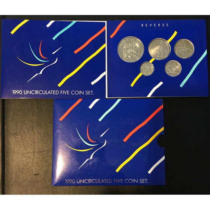 1990 New Zealand Mint Coin Set