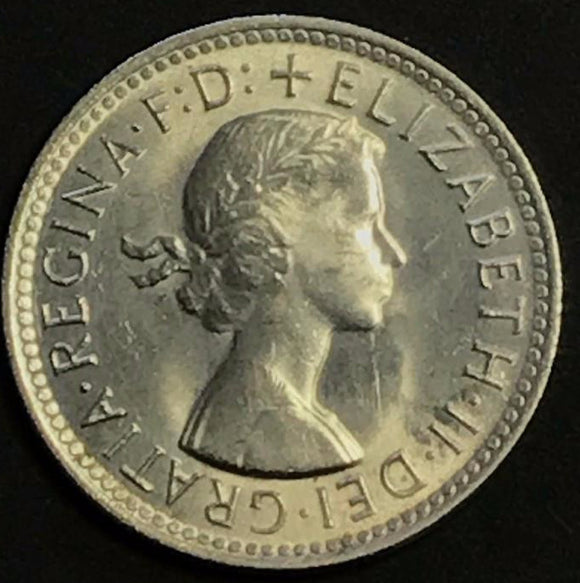 1961 Shilling Elizabeth II Melbourne Mint