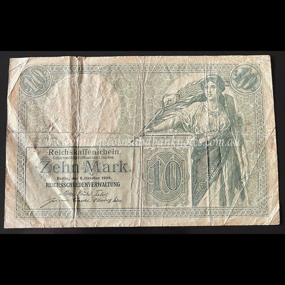 Germany 1906 10 Mark VG