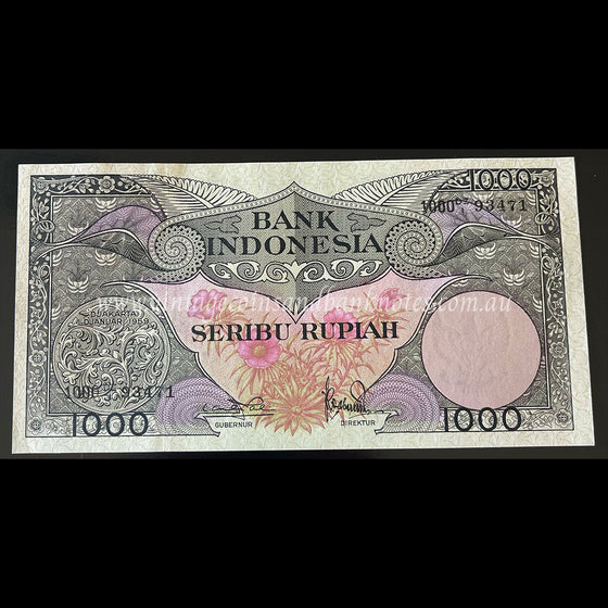 Indonesia 1959 1000 Rupiah UNC