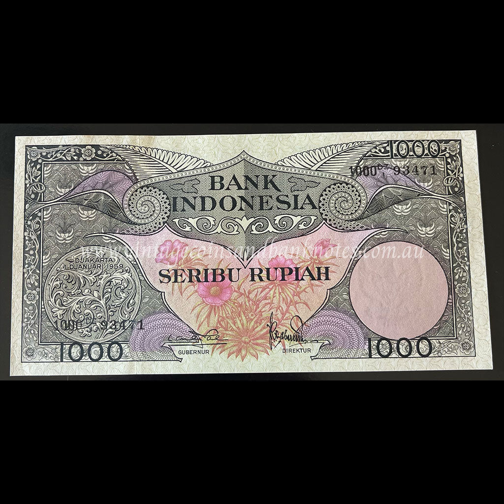Indonesia 1959 1000 Rupiah UNC