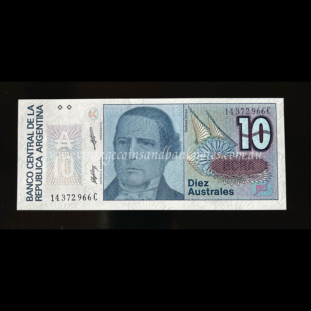 Argentina ND (1985-89) 10 Australes UNC