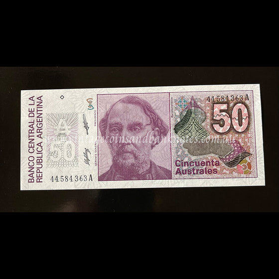 Argentina ND (1986-89) 50 Australes UNC