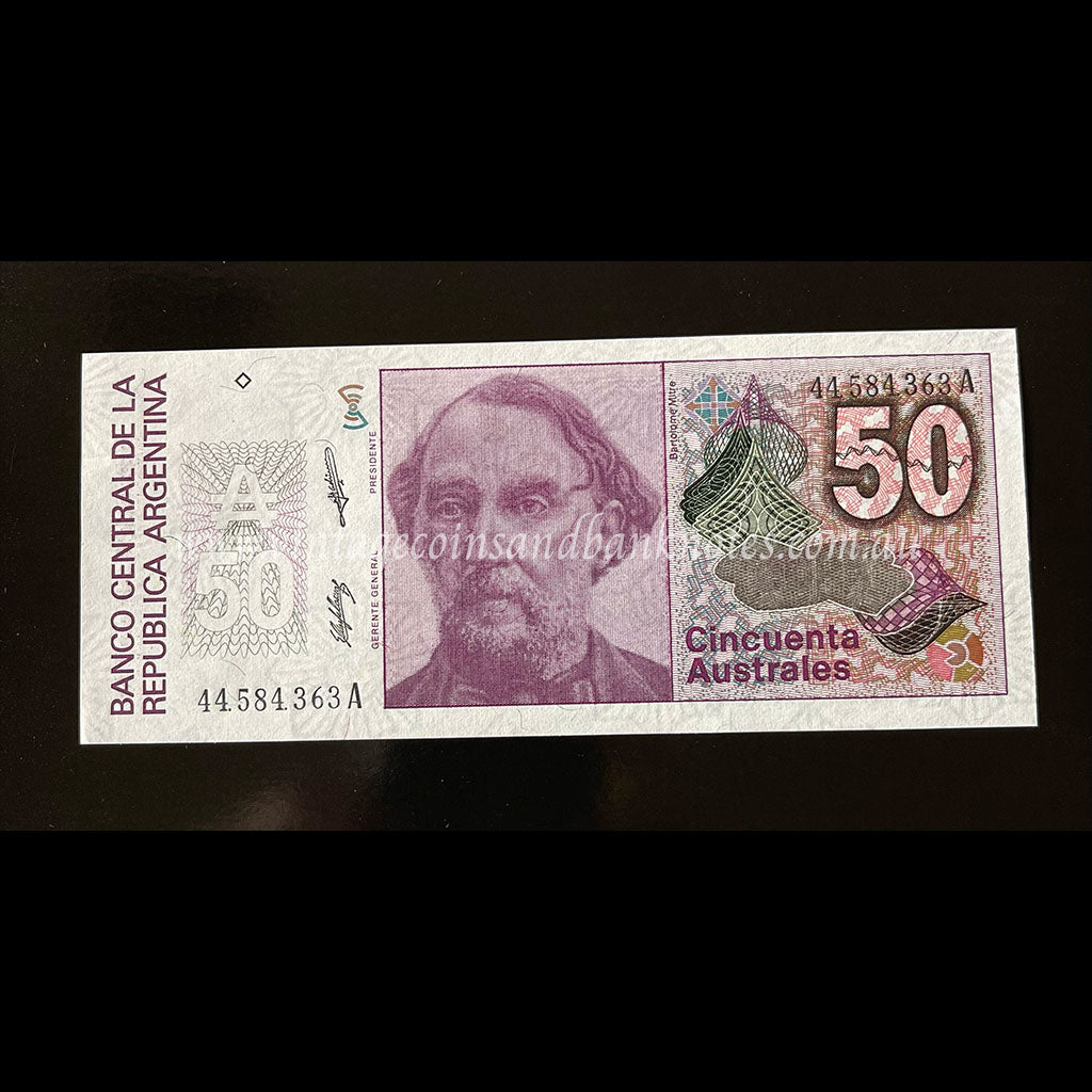 Argentina ND (1986-89) 50 Australes UNC
