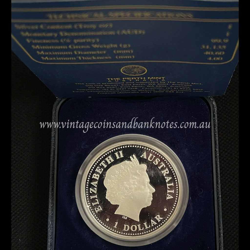 1957 - 2007 Australian Special Air Service 50th Anniversary $1 Silver 1 oz Proof Coin