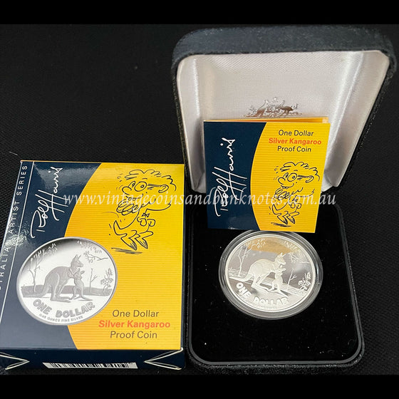 2007 $1 Silver Kangaroo Proof Coin - Rolf Harris