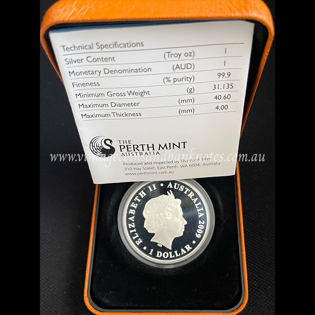 2009 Sydney World Masters Games $1 Silver 1 oz Proof Coin