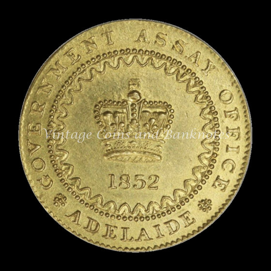 1852 Adelaide Pound Type 2 aUNC