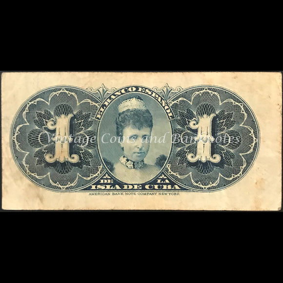 Cuba 1896 1 Peso gFINE