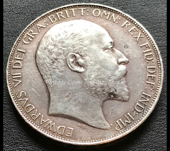 1902 British Crown Edward VII Silver