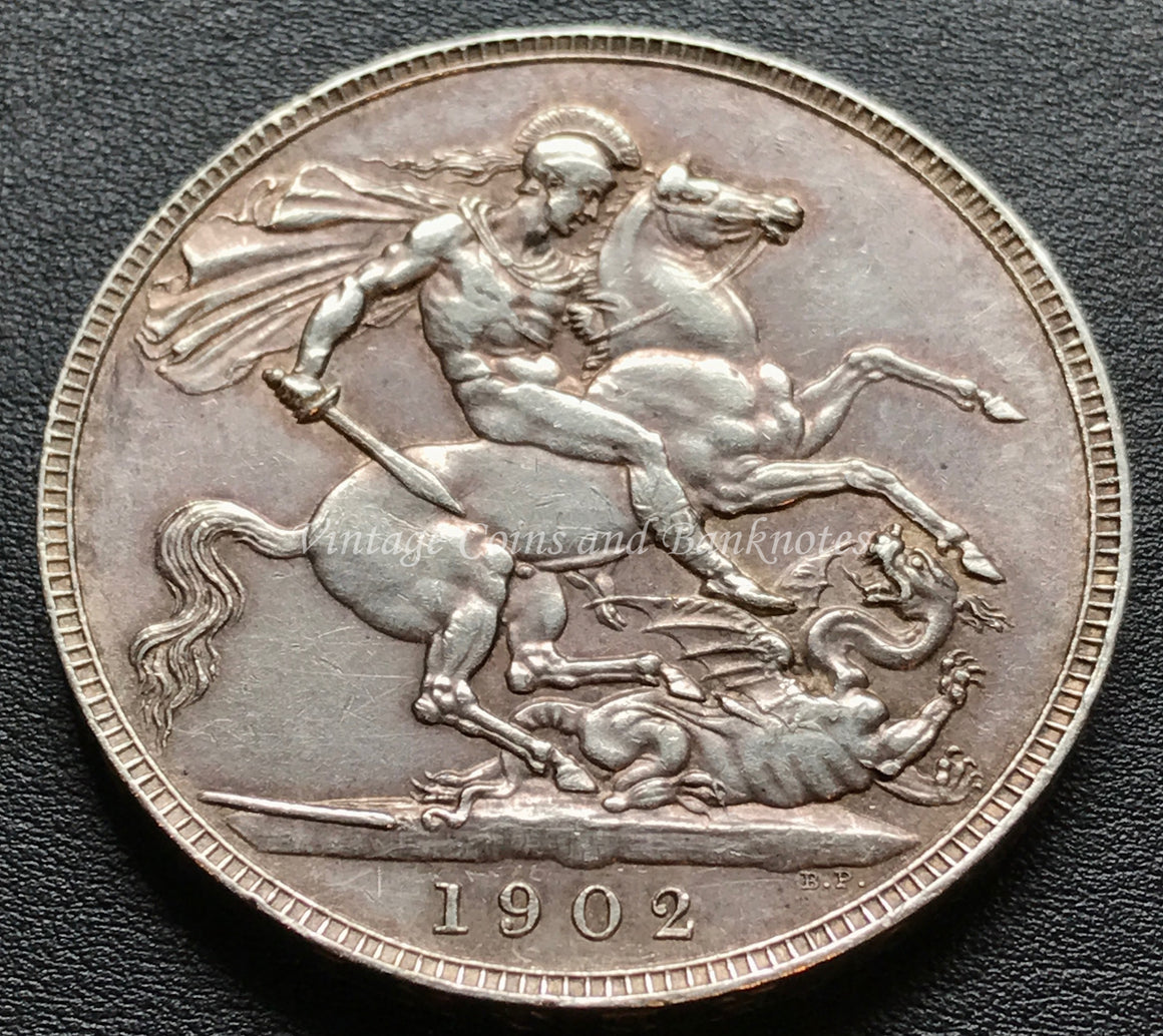 1902 British Crown Edward VII Silver