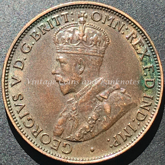 1912H Half Penny George V UNC