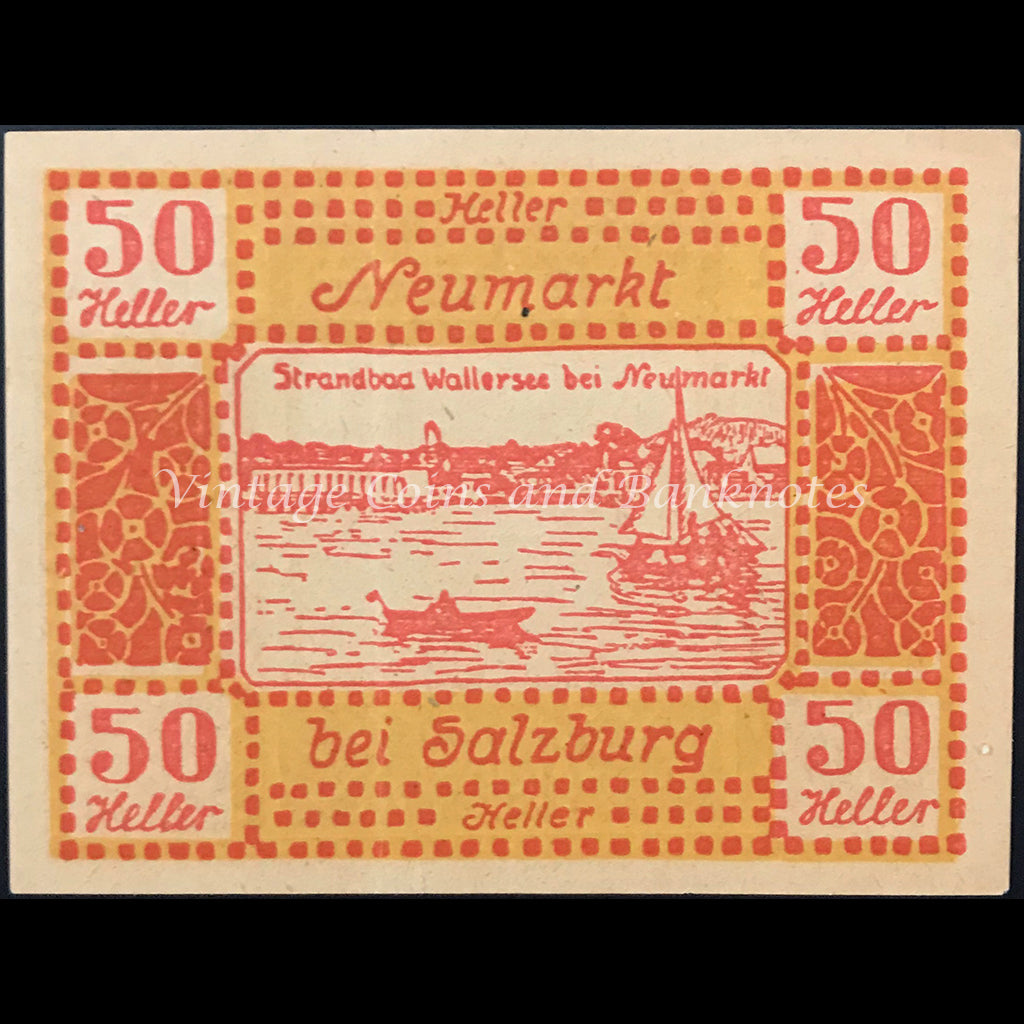 Austria 1920 50 Heller - Neymarkt Notgeld UNC