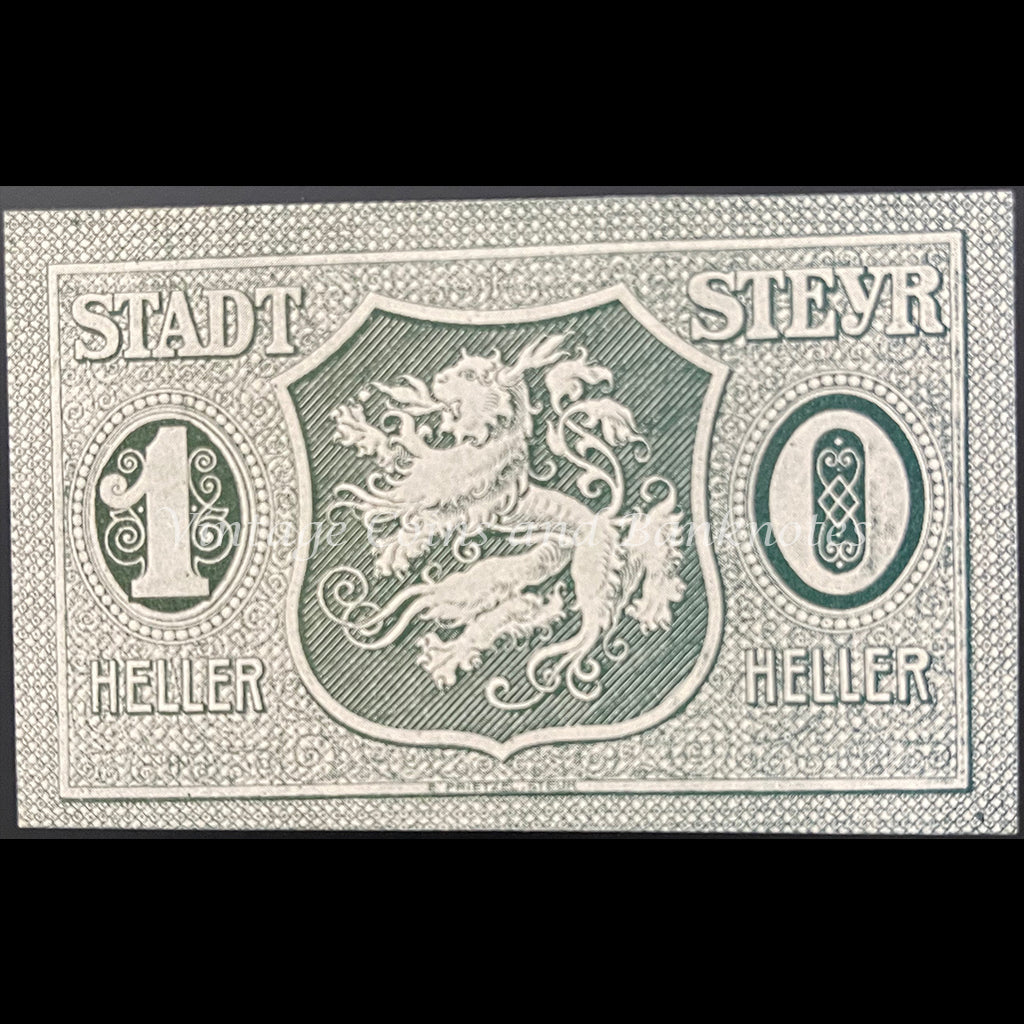 Austria 1921 10 Heller - Steyr Notgeld UNC
