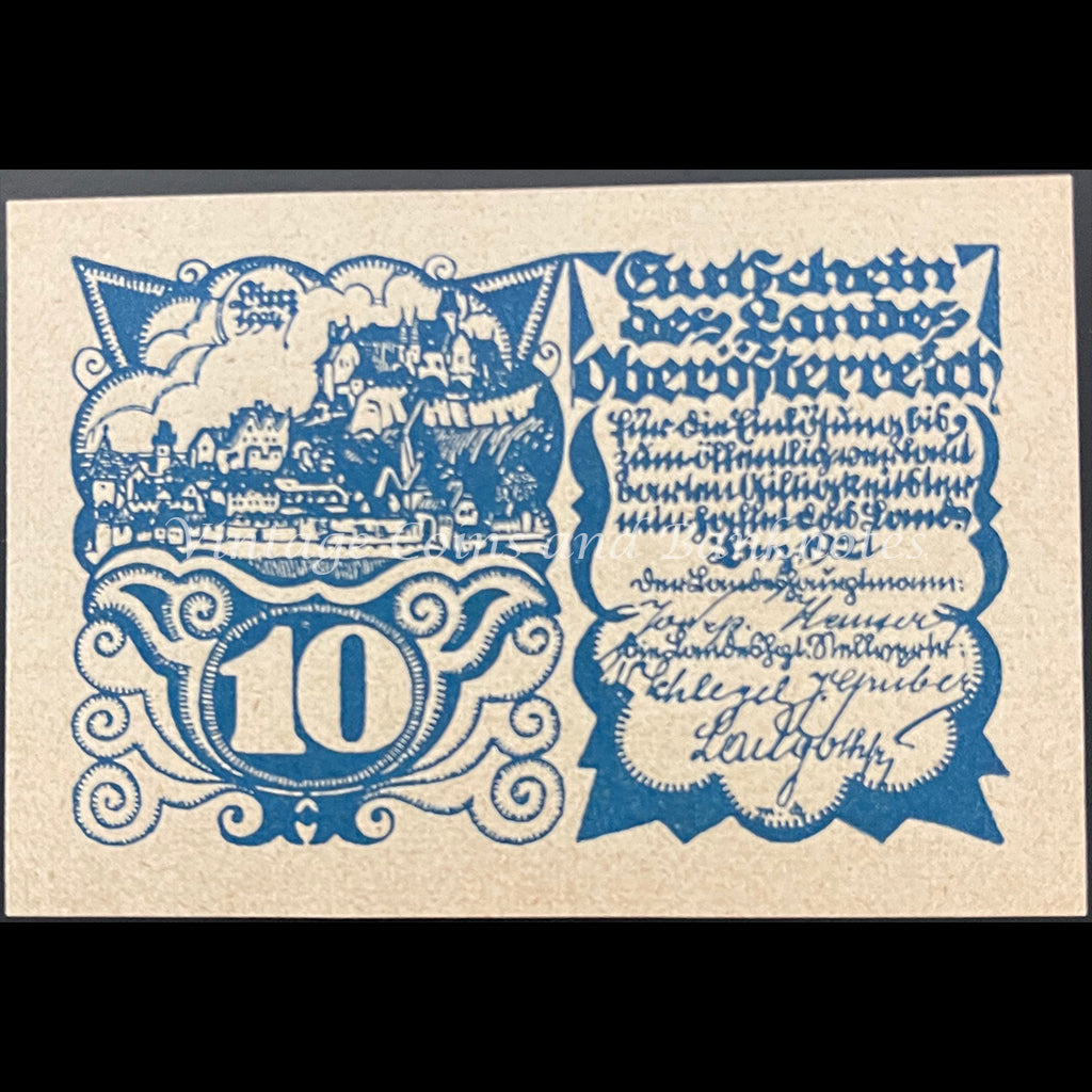 Austria 1921 10 Heller - Linz Notgeld UNC