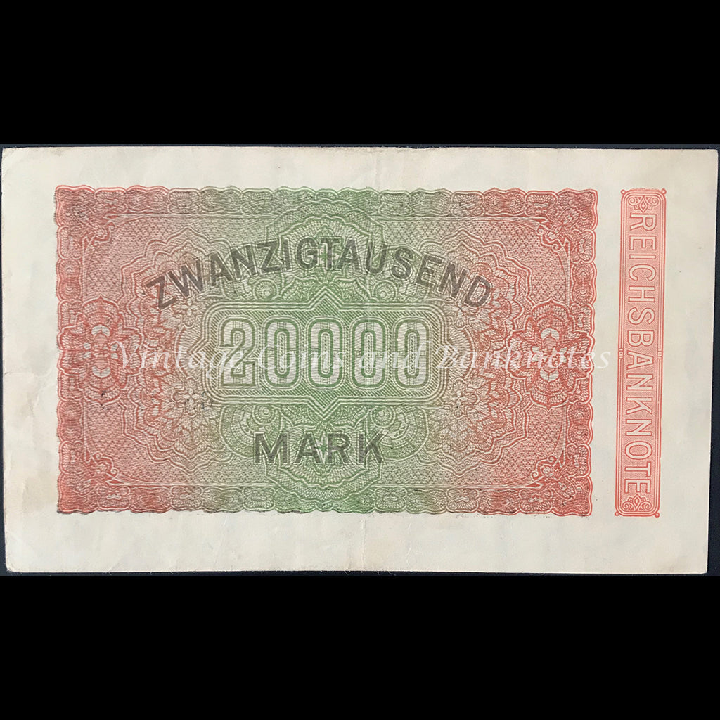 Germany 1923 Reichsbanknote 20,000 Mark EF