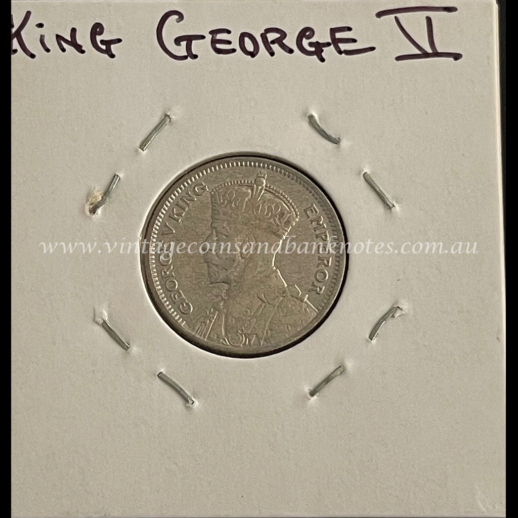 1933 New Zealand Sixpence King George V VF