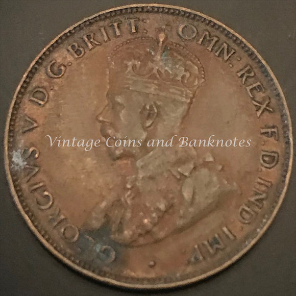 1934M Half Penny George V VF