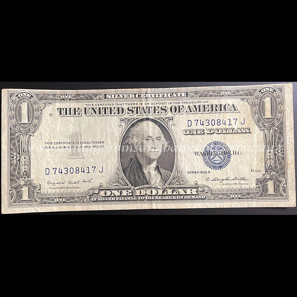 USA 1935G $1 Silver Certificate VF (with Motto)