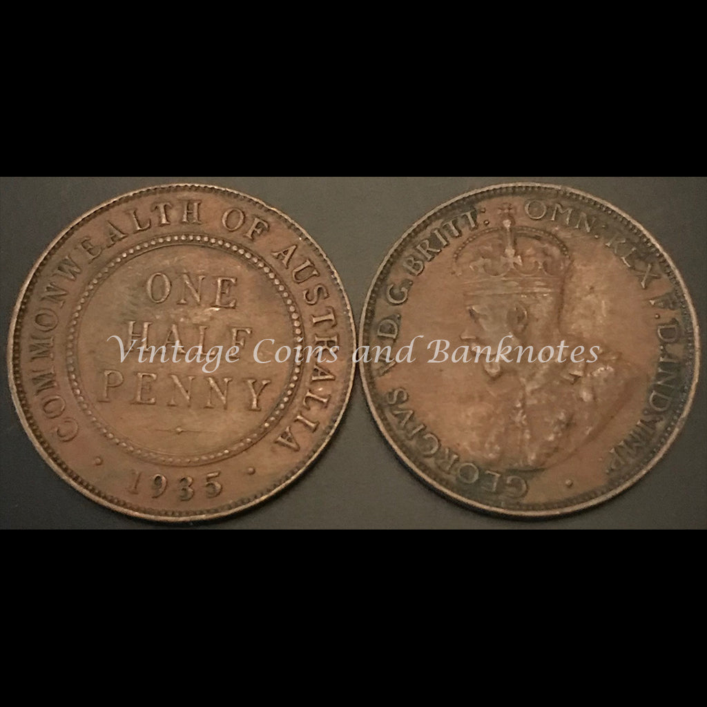 1935M Half Penny George V VF