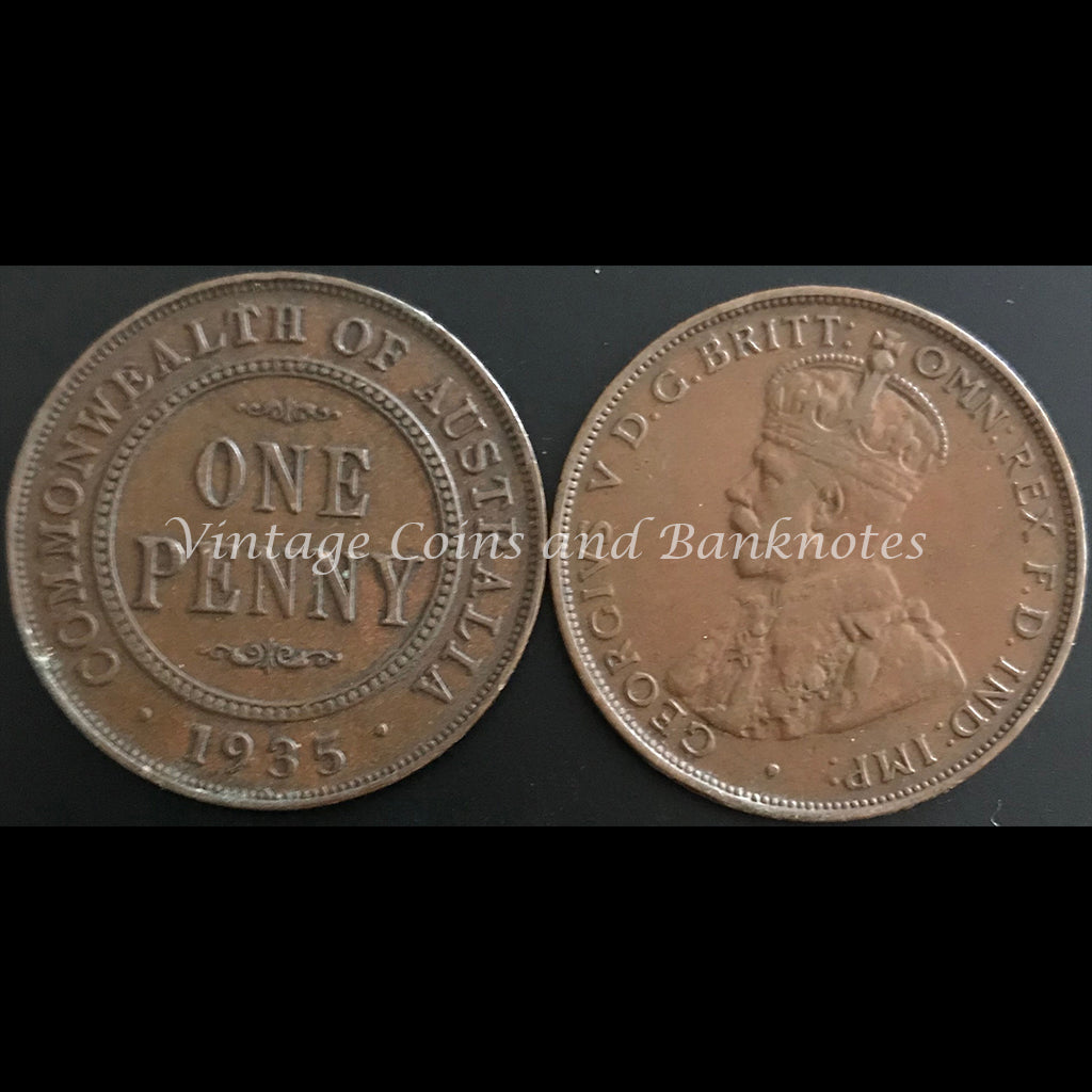 1935 Penny George V aVF/VF