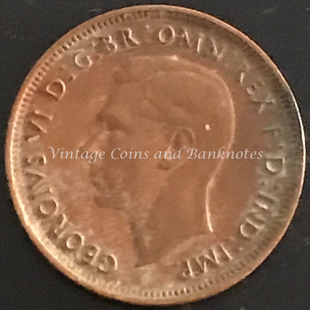 1939M Half Penny George VI Kangaroo VF Key Date Coin