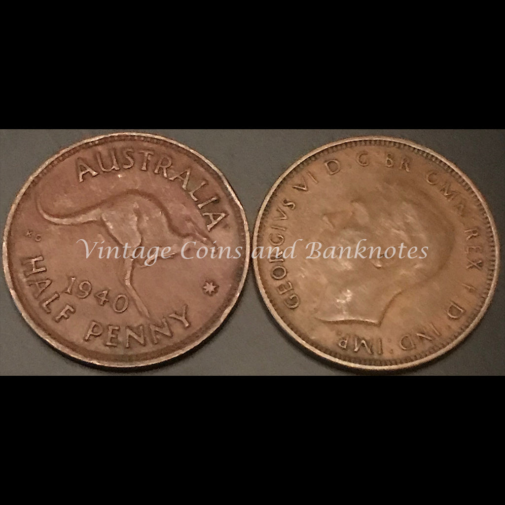 1940M Half Penny George VI VF