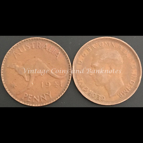 1941 P K.G Penny George VI VF