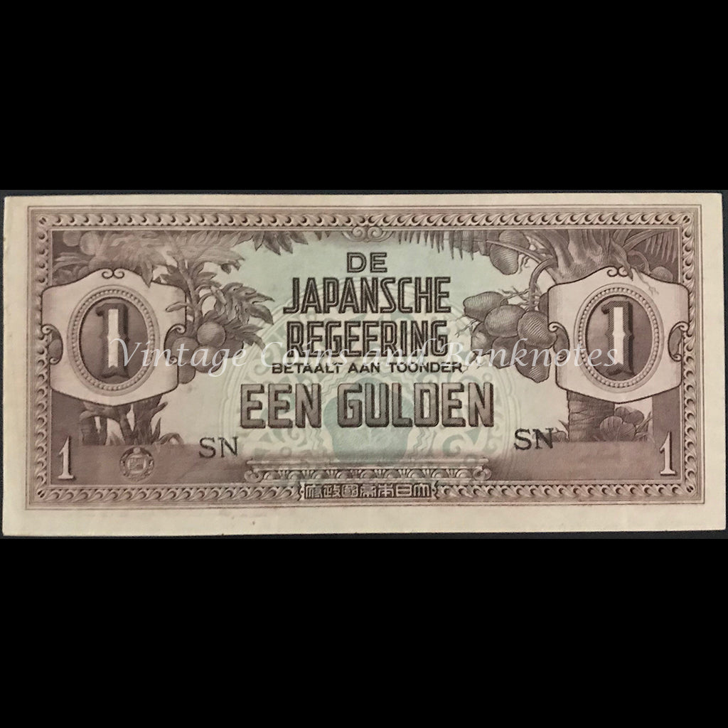 JIM Netherlands East Indies ND (1942) 1 Gulden gEF+