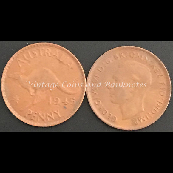 1945 P Y. Penny George VI gFINE+