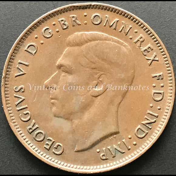 1946 Penny George VI Key Date EF