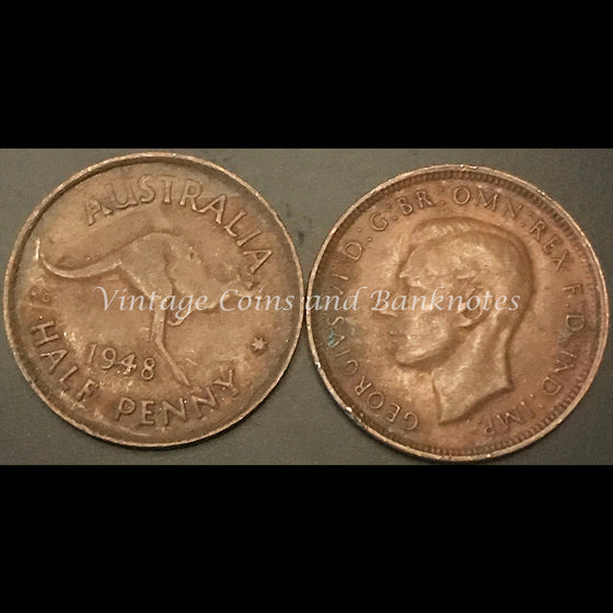 1948P Y. Half Penny George VI VF