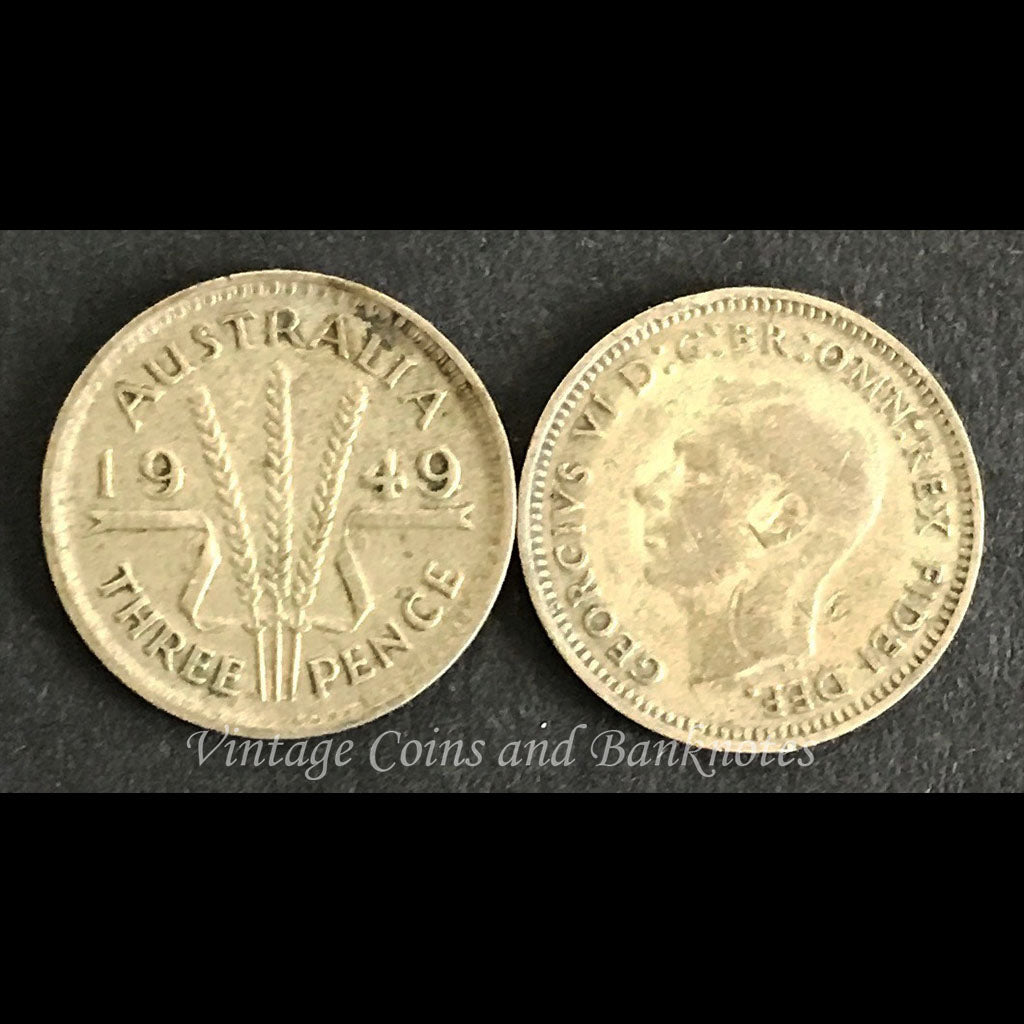 1949 Threepence George VI