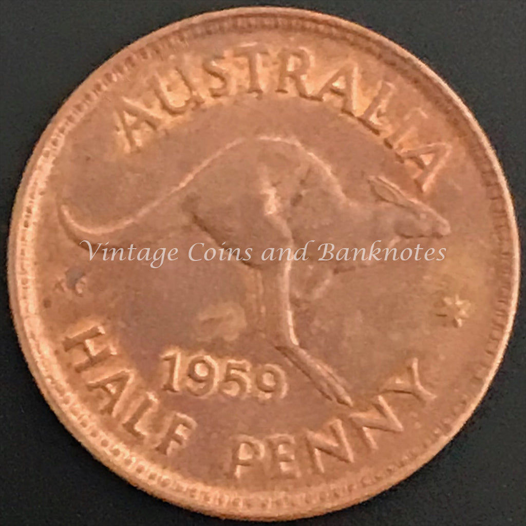 1959 M Half Penny QEII UNC