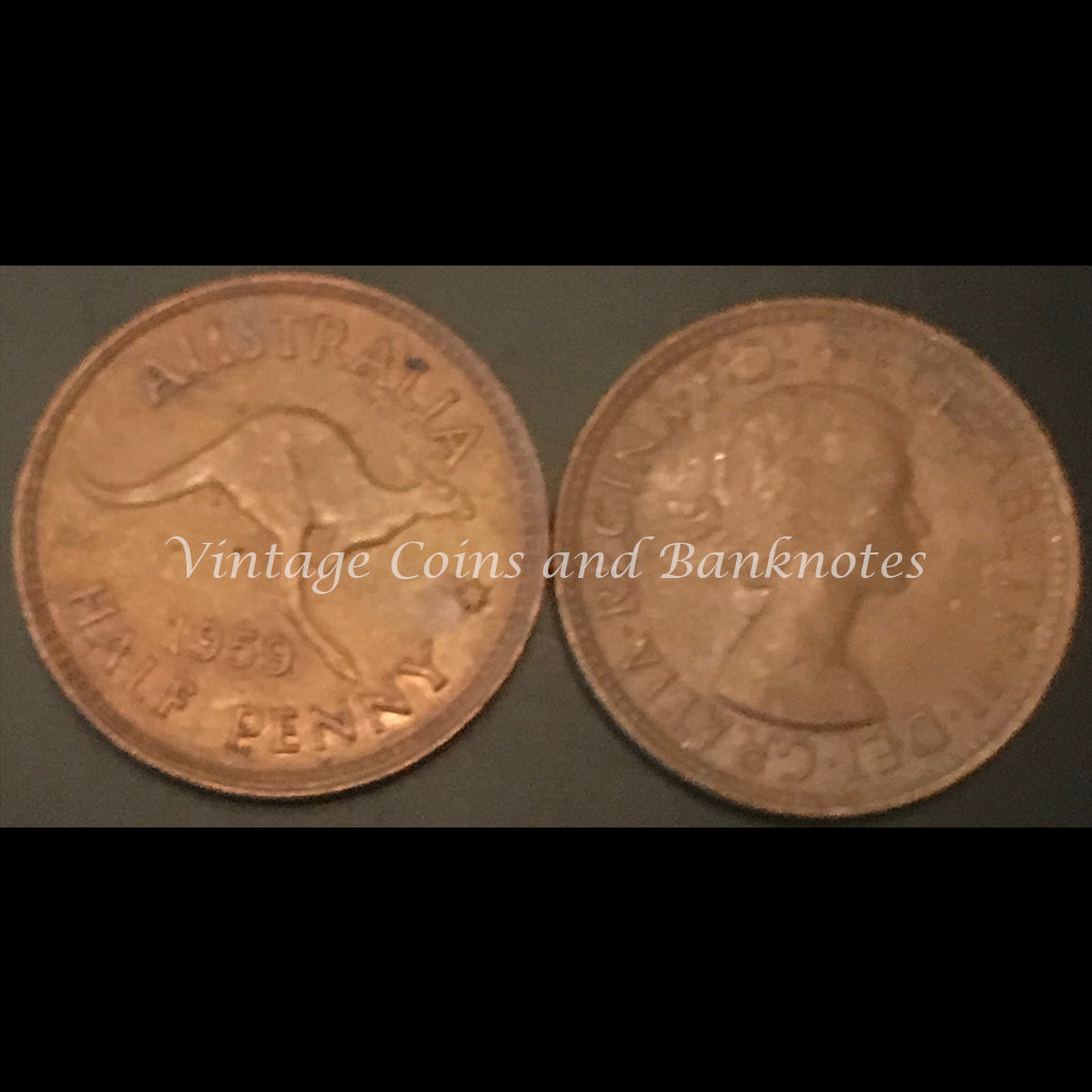 1959M Half Penny QEII EF