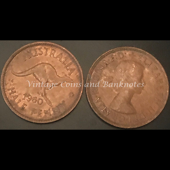 1960P Y. Half Penny QEII EF