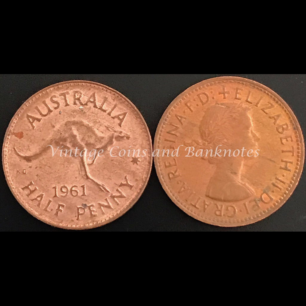 1961 P Y. Half Penny QEII UNC
