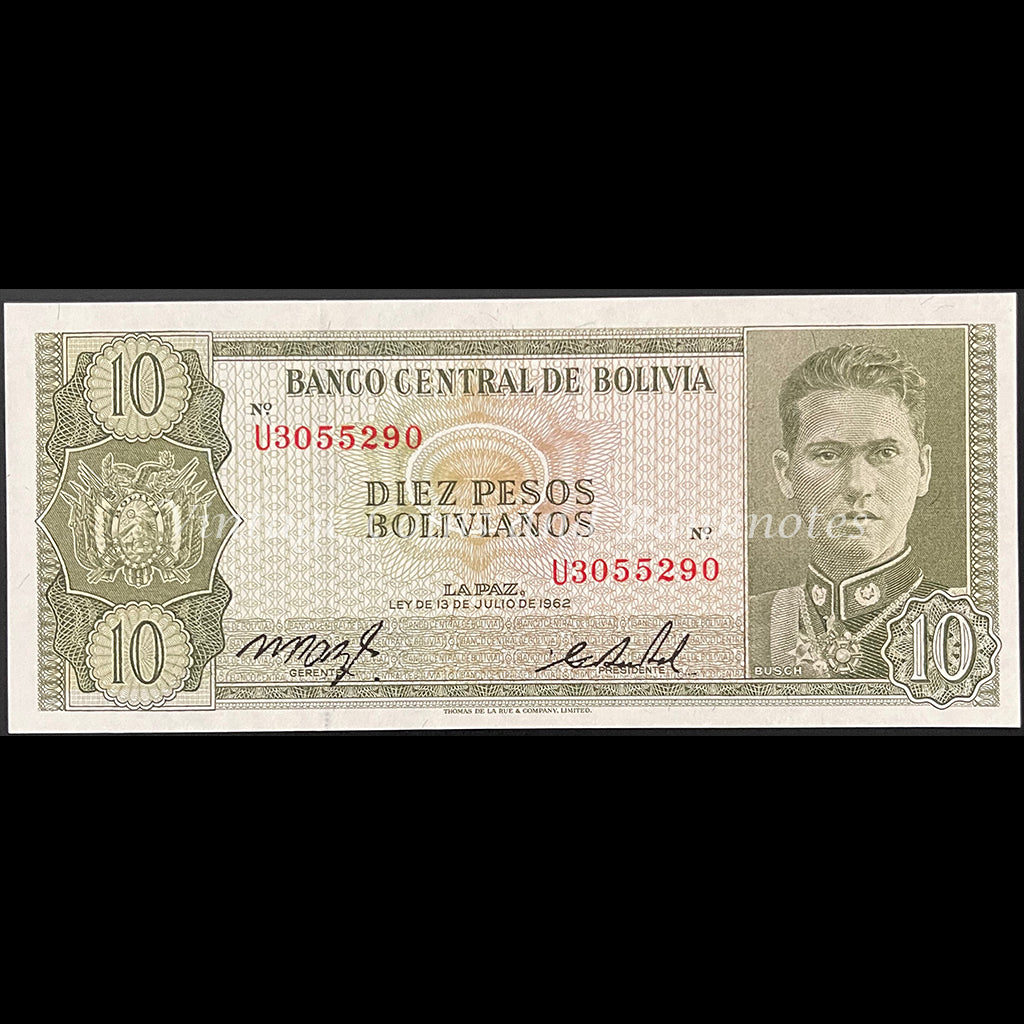 Bolivia ND (L.1962) 10 Pesos Bolivianos UNC