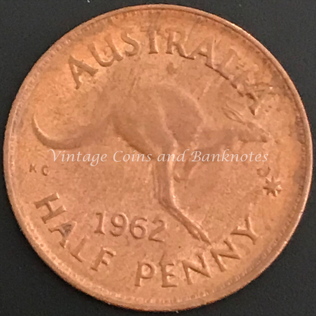 1962 P Y. Half Penny QEII UNC