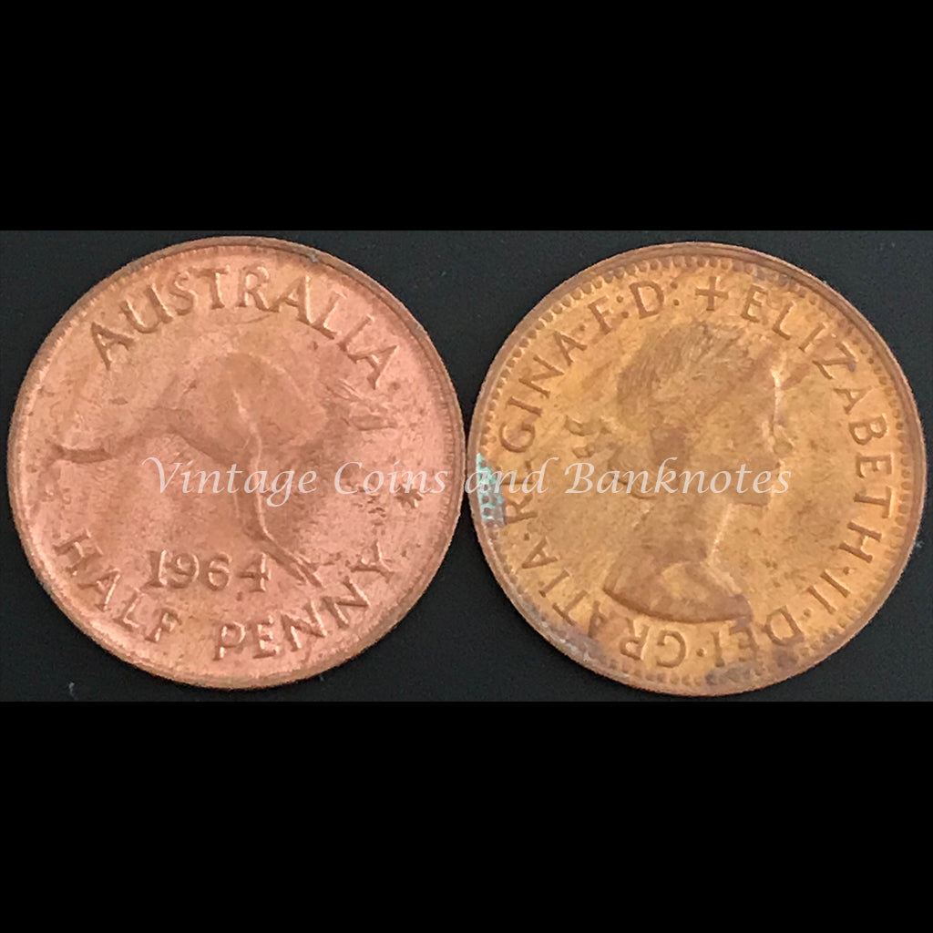 1964 P Y. Half Penny QEII UNC