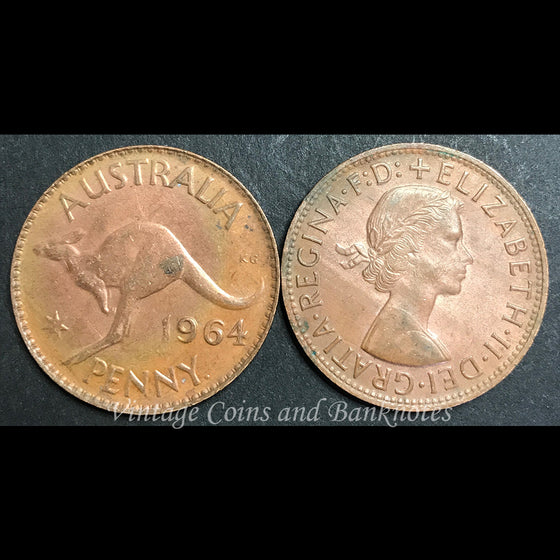 1964 Penny Elizabeth II - Perth Mint