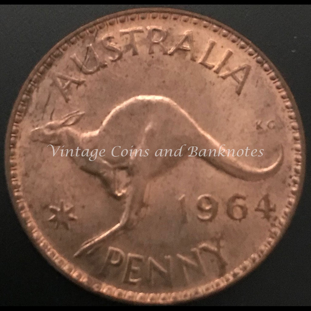 1964 Penny Melbourne Mint ChUNC